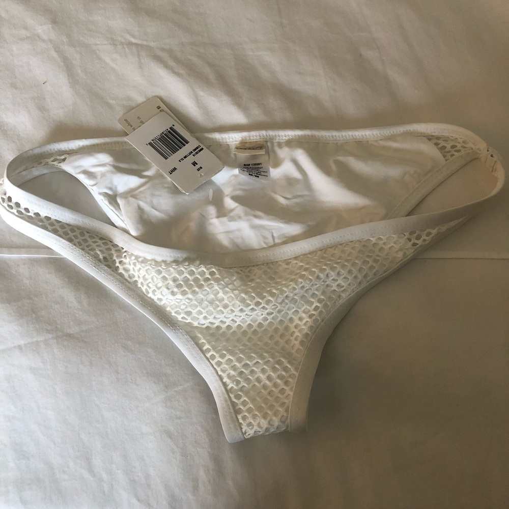 Lspace cosmo white mesh bottoms medium